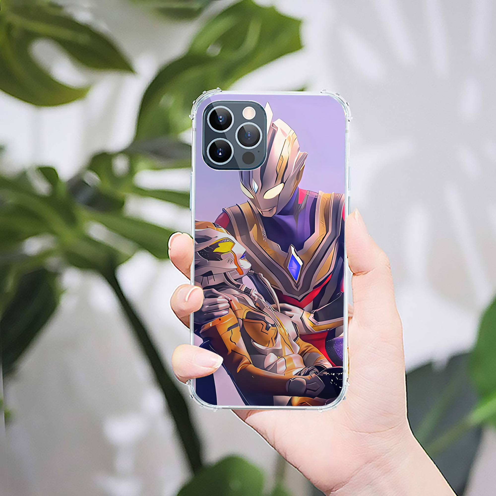 （画像用） ウルトラマン Ultraman 【iPhone 12シリーズ対応】透明スマホケース（クリアソフトケース）